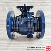 API Cast Steel Flange Floating Ball Valve with ISO5211 Mounting Pad 