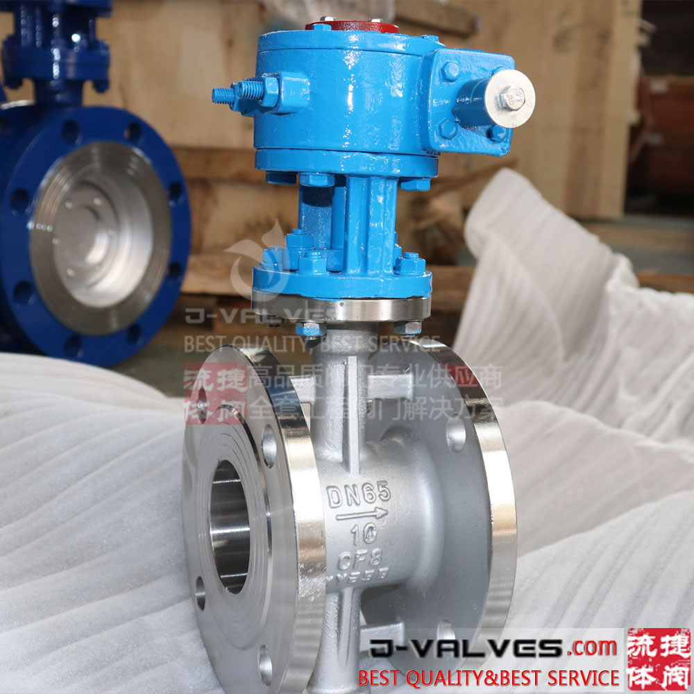 PN10 2-1/2inch Stainless Steel CF8 Flanged Connection Butterfly Valve