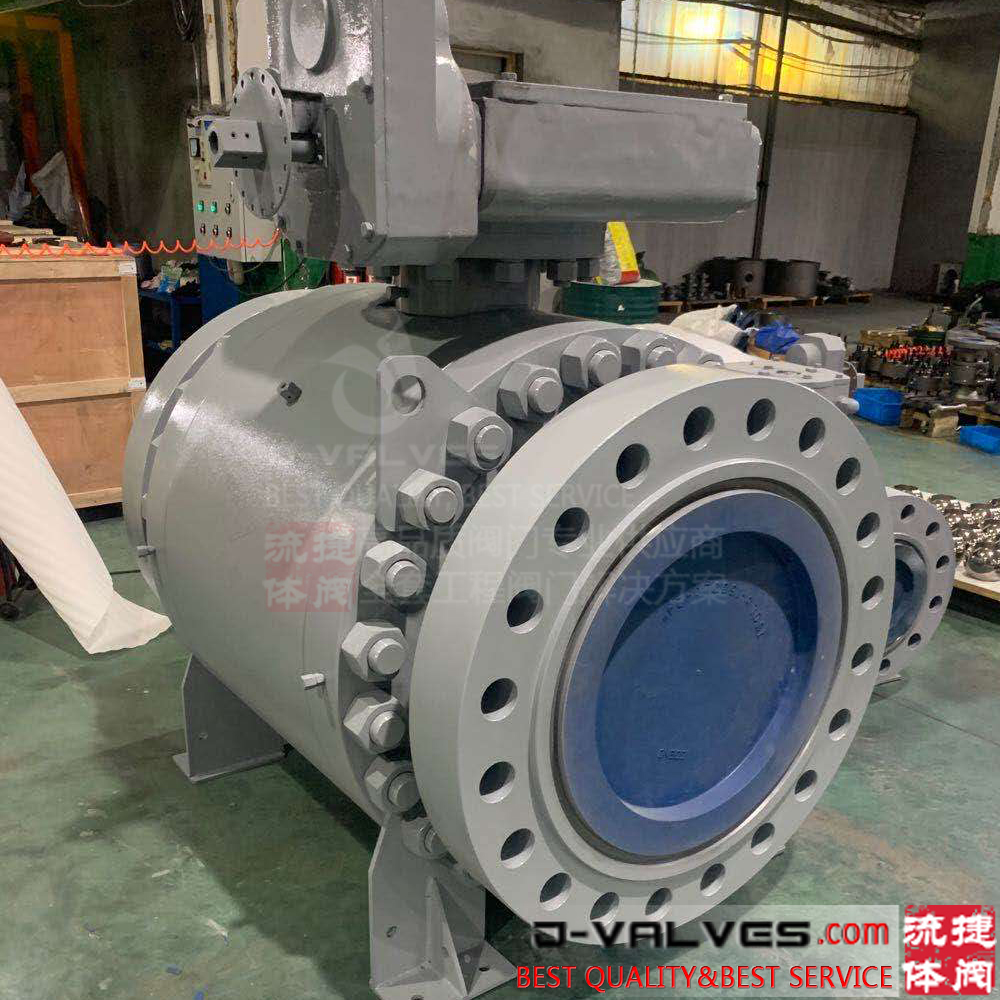 A105 Metal Seated Trunnion Ball Valve