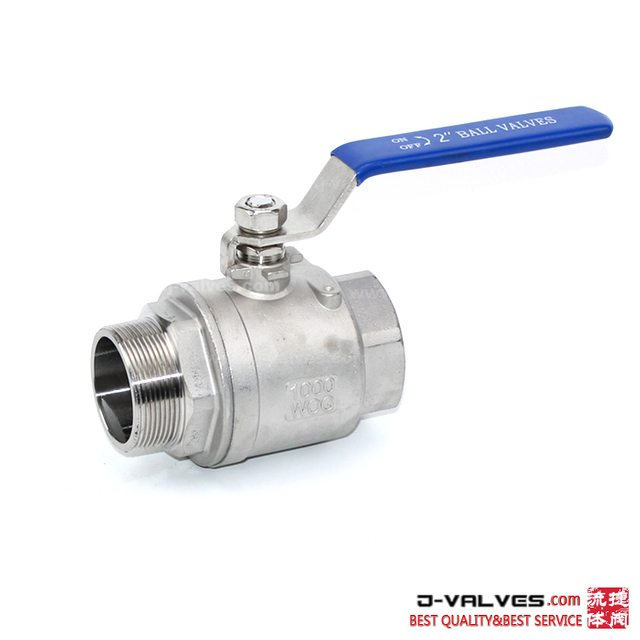 China 2PC Female X Male Thread Ball Valve manufacturers, 2PC Female X