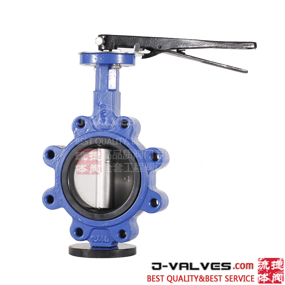 Manual Operated Cast Steel WCB Industrial Wafer Type Lug Butterfly Valve