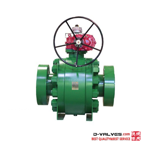 3 Piece Forged Steel Trunnion Ball Valve with Signal Switch