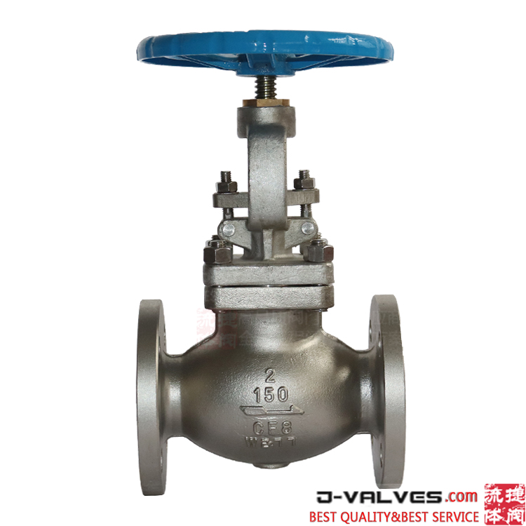 2inch 150lb A351 CF8 stainless steel flange globe valve