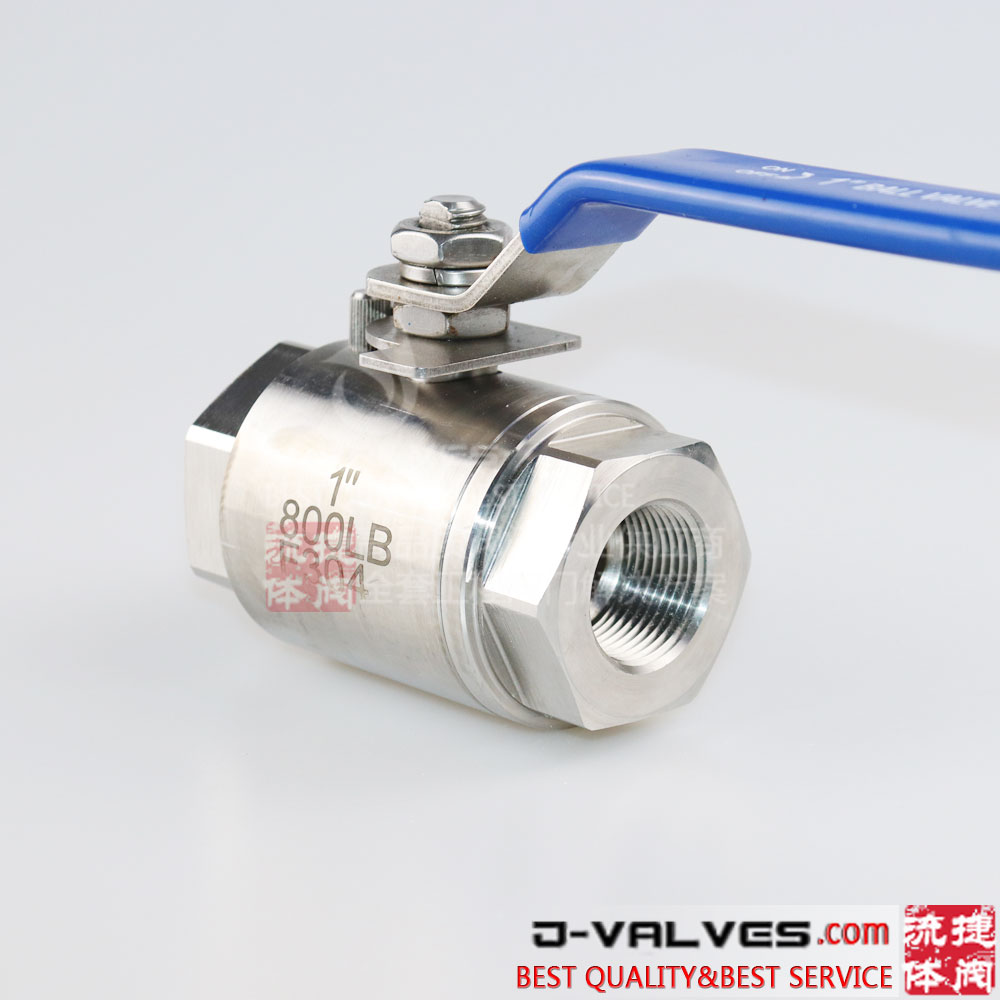 800LB Thread End Forged 2PC Floating Ball Valve