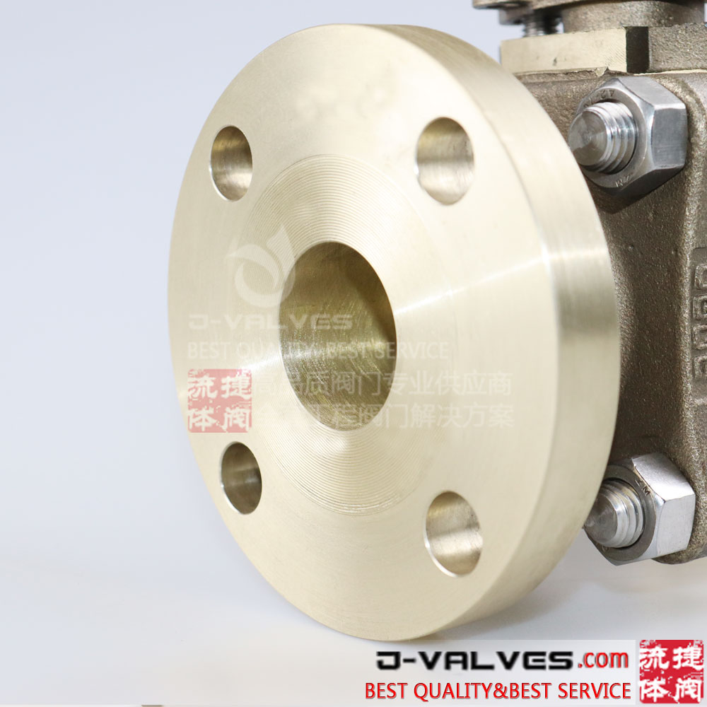 API 6D Nickel Aluminum Bronze Flanged Ball Valve with Handle Operation