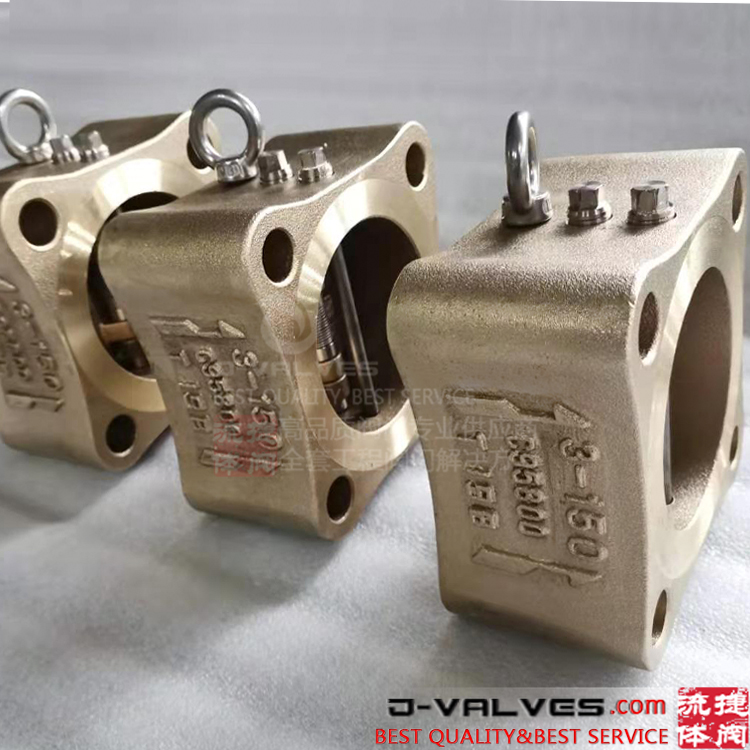 API Standard Bronze C95800 150LB Wafer Type Double Disc Check Valve