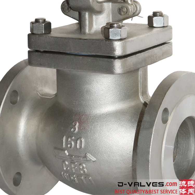 3inch 150lb A351 CF8 stainless steel flange globe valve