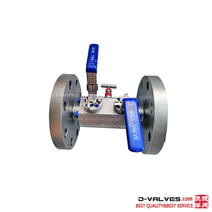  Stainless Steel Double Block Double Discharge DBB Floating Ball Valve