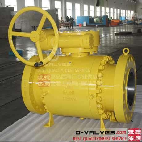 API 6D 3PC Flange Carbon Steel Trunnion Mounted Ball Valve