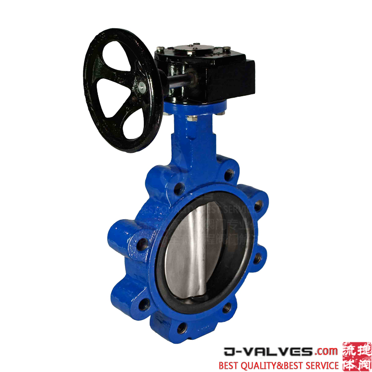 Cast Steel EPDM Lined Industrial Wafer Type Lug Butterfly Water Valve
