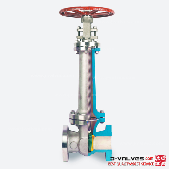 2inch 150lb A351 CF8M Stainless Steel Bellows Flanged Gate Valve